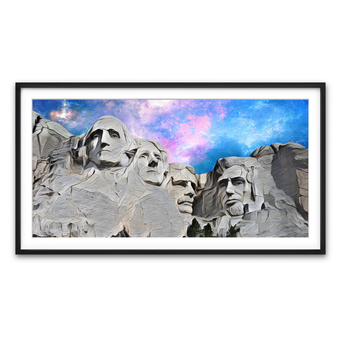 Framed Print 2x1 Black