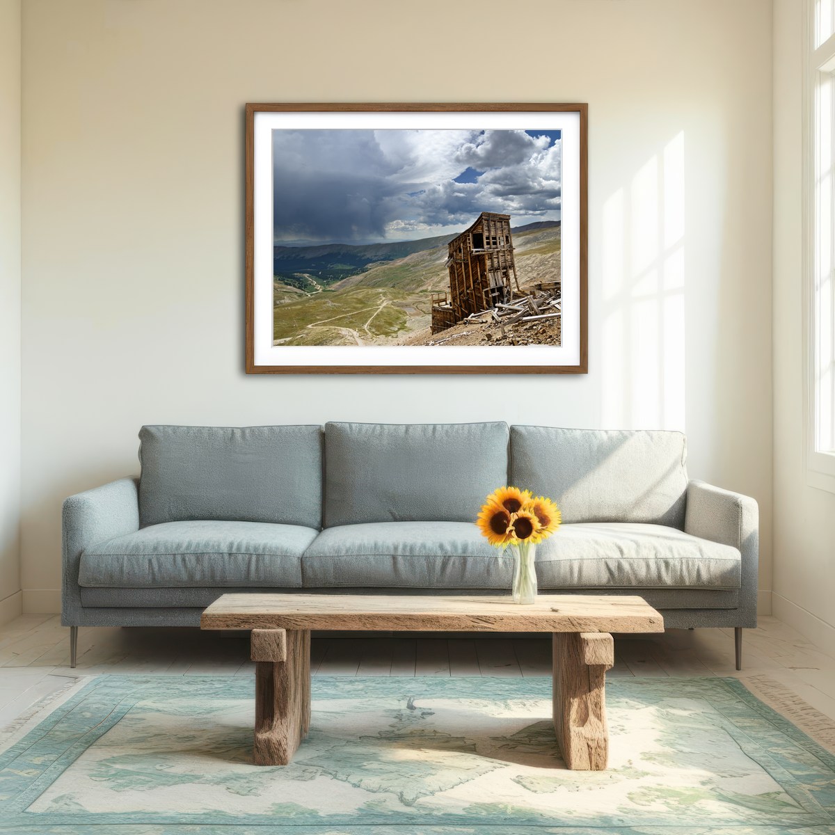 AUTO-MOCKUP ROOM | Mount Sherman Hilltop Mine Ruins Wall Art