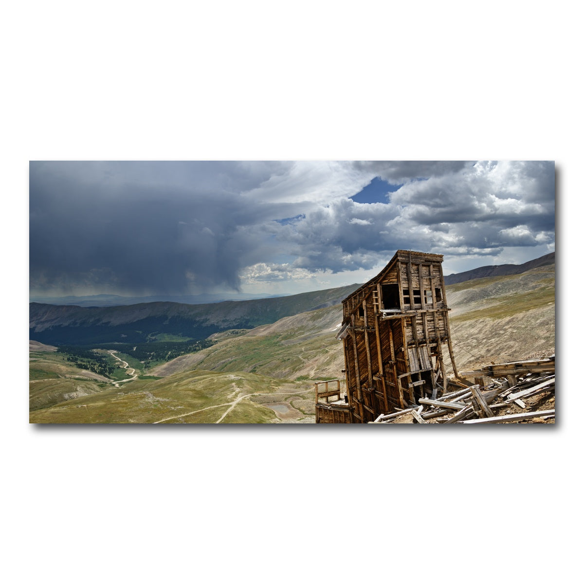 AUTO-MOCKUP WHITE | Mount Sherman Hilltop Mine Ruins | 1 Piece | Gallery Wrap Canvas | group=2x1