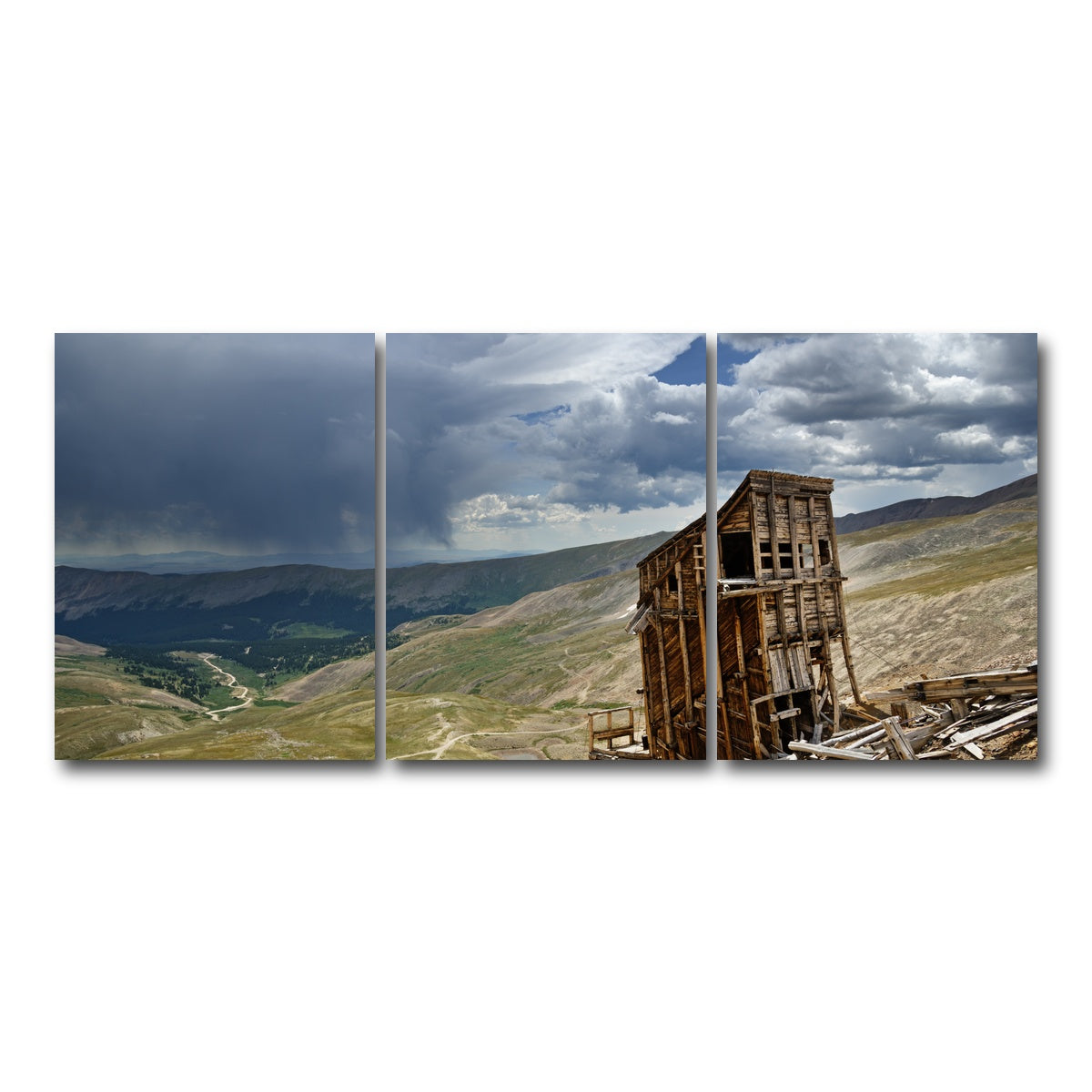 AUTO-MOCKUP WHITE | Mount Sherman Hilltop Mine Ruins | 3 Piece | Gallery Wrap Canvas | group=18x24