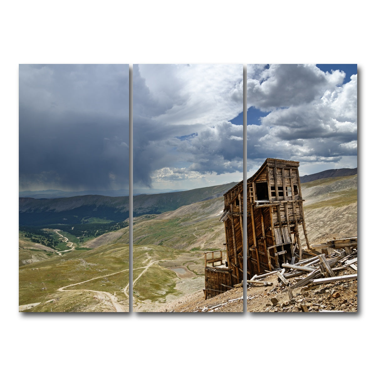 AUTO-MOCKUP WHITE | Mount Sherman Hilltop Mine Ruins | 3 Piece | Gallery Wrap Canvas | group=8x18