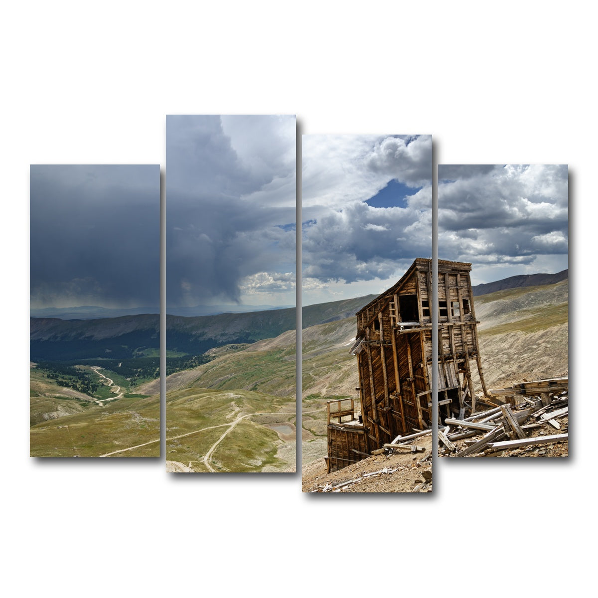 AUTO-MOCKUP WHITE | Mount Sherman Hilltop Mine Ruins | 4 Piece | Gallery Wrap Canvas | group=4_normal