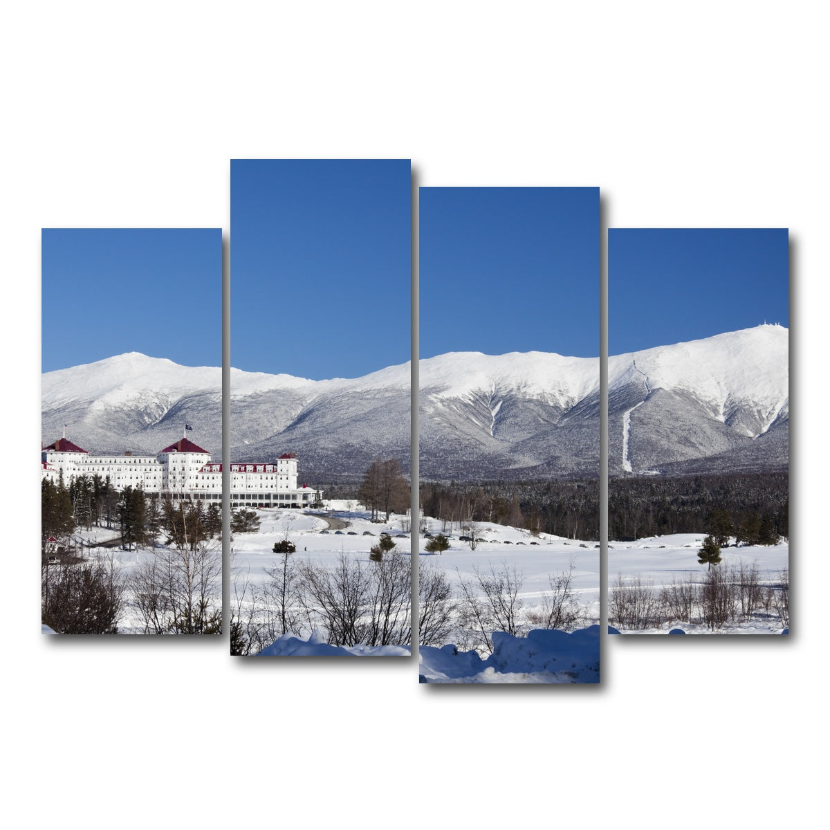 AUTO-MOCKUP WHITE | Mount Washington | 4 Piece | Gallery Wrap Canvas | group=4_normal