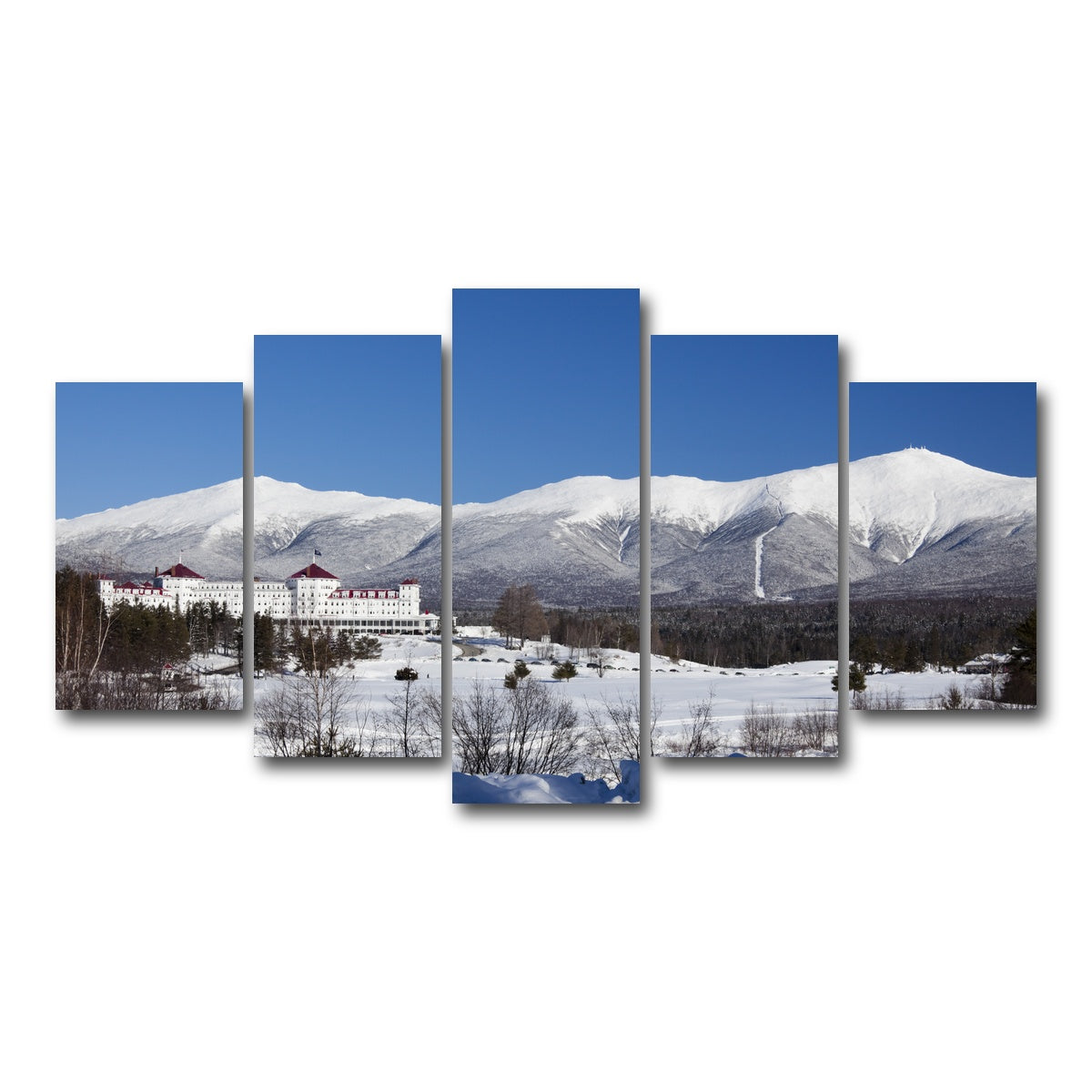 AUTO-MOCKUP WHITE | Mount Washington | 5 Piece | Gallery Wrap Canvas | group=5_normal
