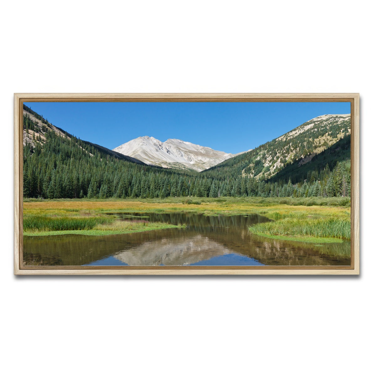 AUTO-MOCKUP WHITE | Mount Yale | 1 Piece | Natural Framed Canvas | group=2x1