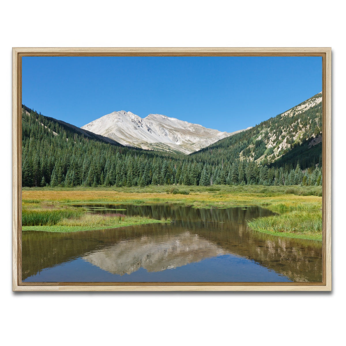AUTO-MOCKUP WHITE | Mount Yale | 1 Piece | Natural Framed Canvas | group=4x3