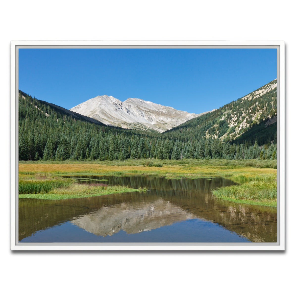 AUTO-MOCKUP WHITE | Mount Yale | 1 Piece | White Framed Canvas | group=4x3