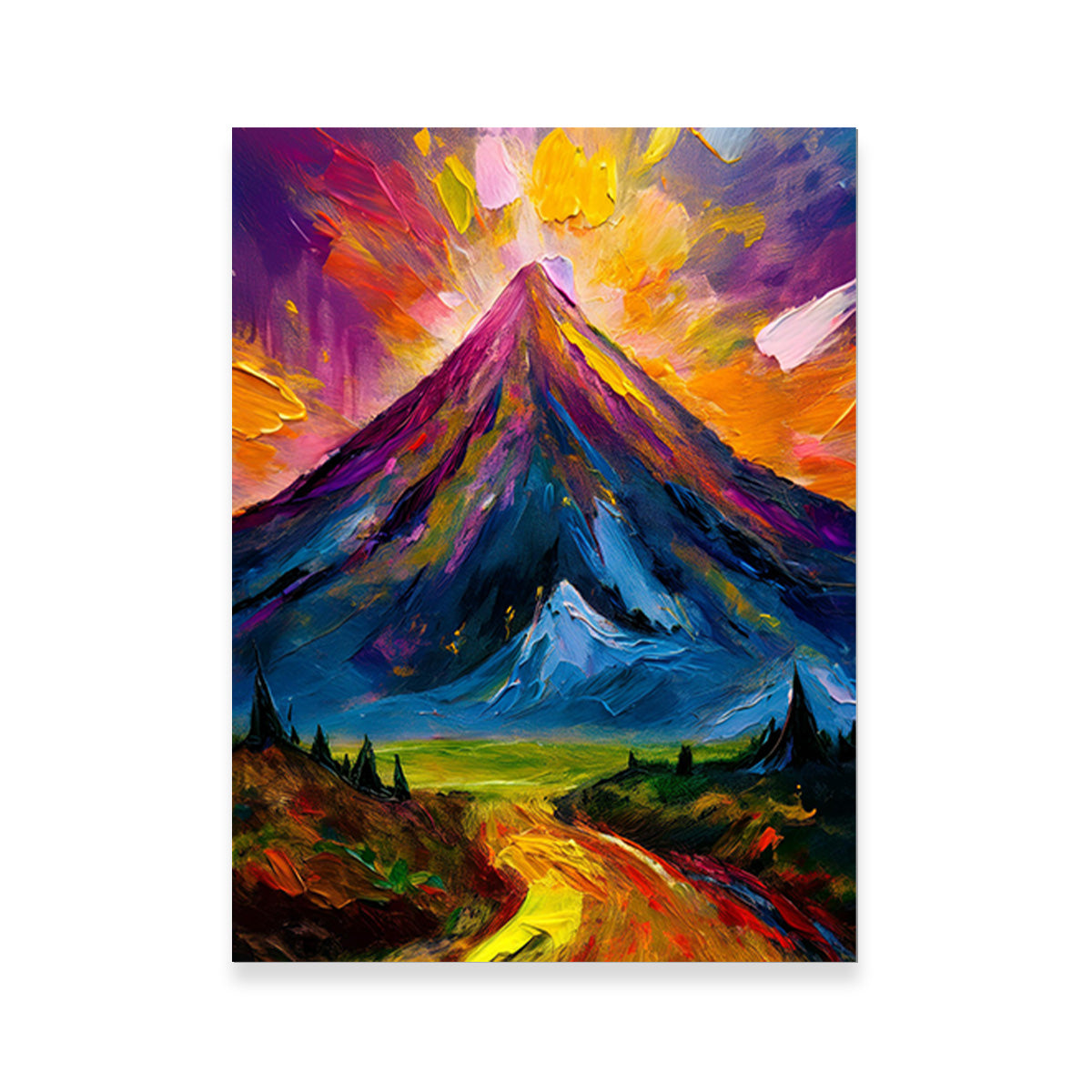 Mountain Painting Wall Art