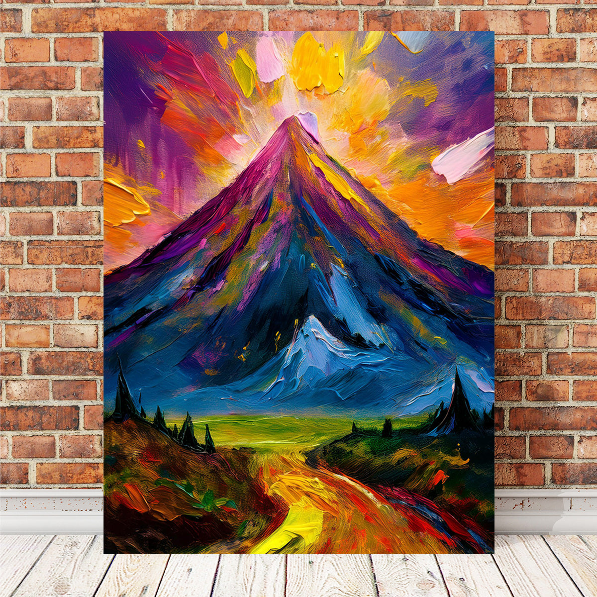 Mountain Painting Wall Art