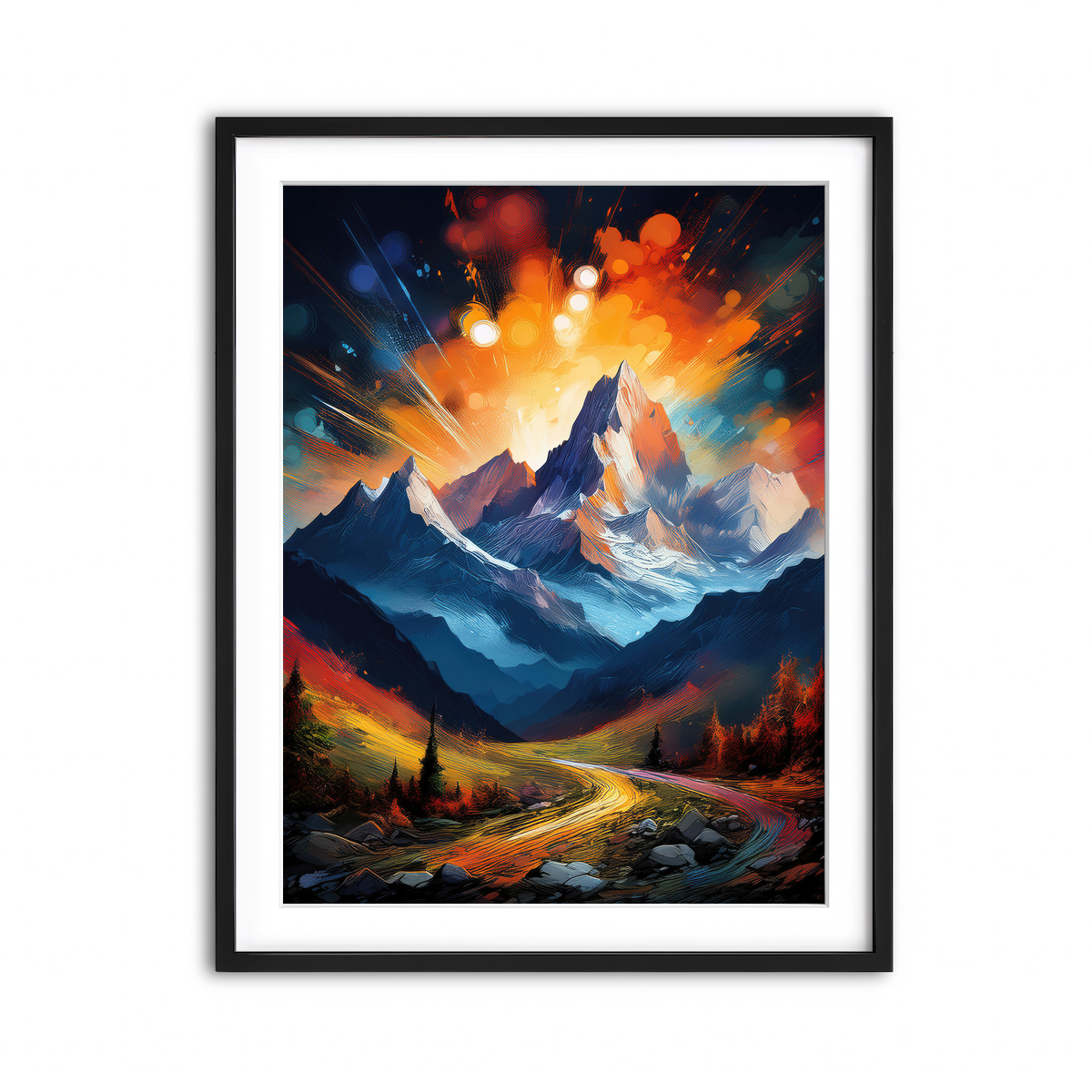 Framed Print 3x4 Black