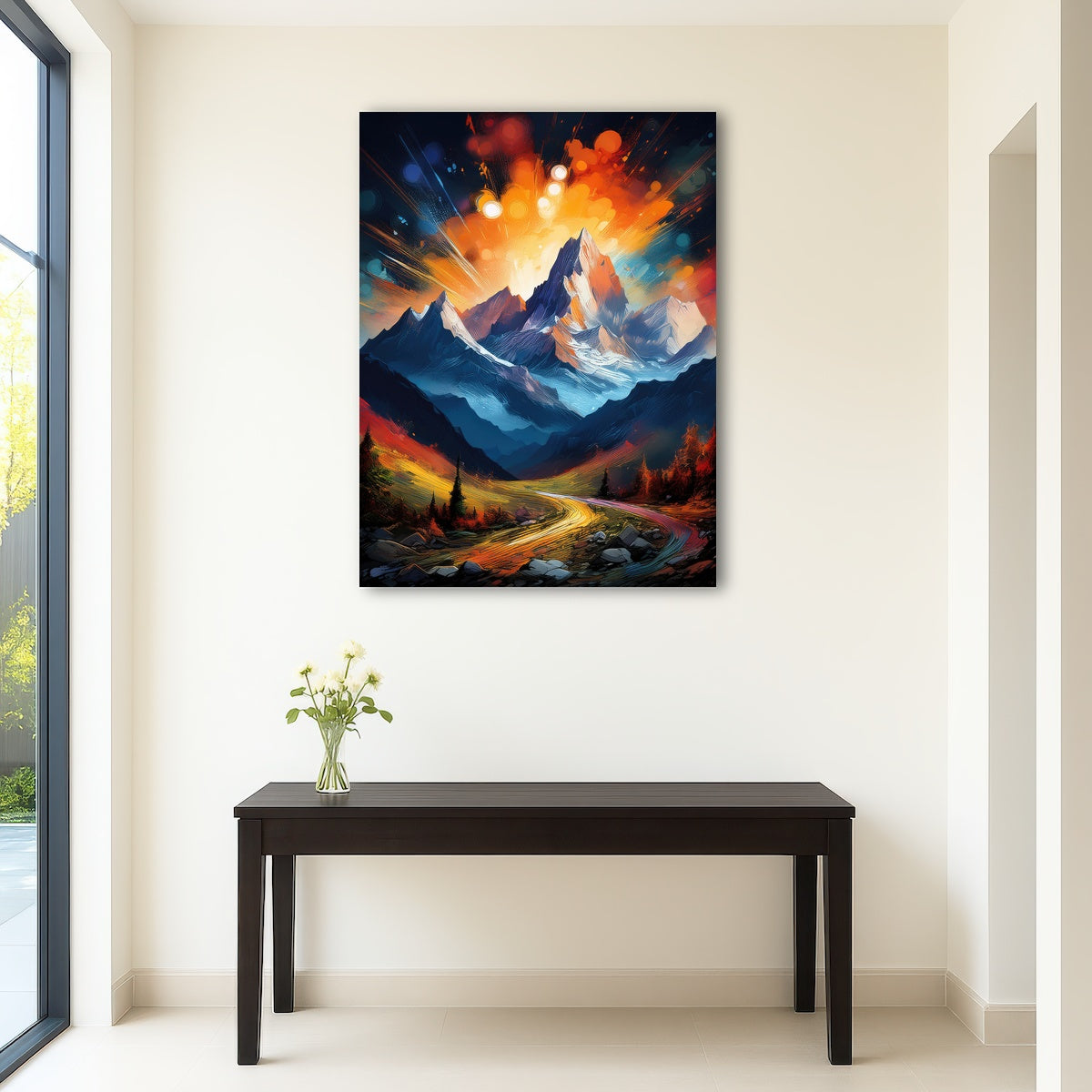 AUTO-MOCKUP ROOM | Mountain Colored Oil Paint