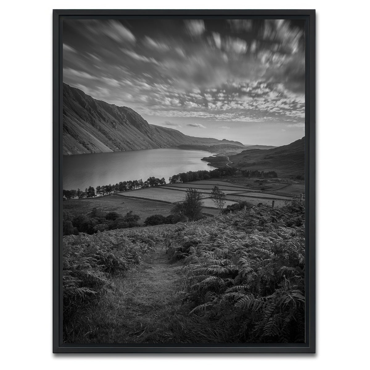 AUTO-MOCKUP WHITE | Mountain Fields | 1 Piece | Black Framed Canvas | group=3x4