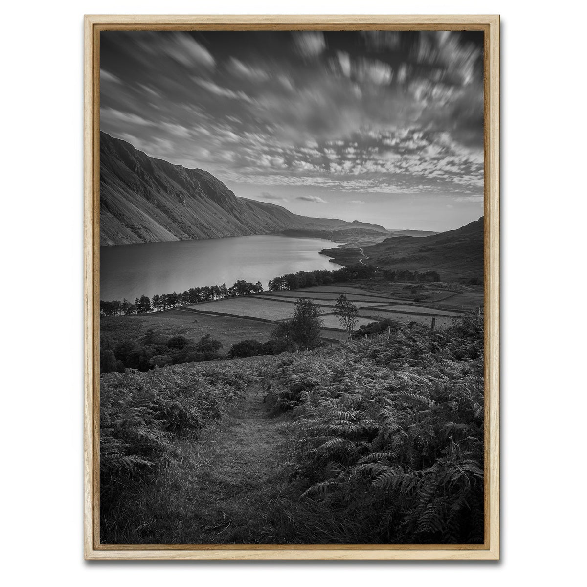 AUTO-MOCKUP WHITE | Mountain Fields | 1 Piece | Natural Framed Canvas | group=3x4