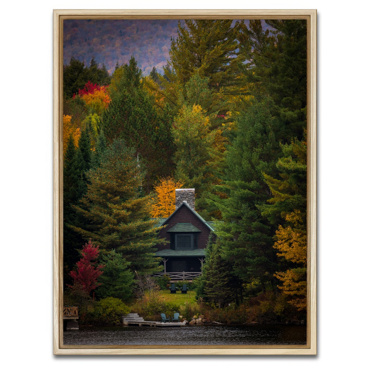 AUTO-MOCKUP WHITE | Mountain Getaway | 1 Piece | Natural Framed Canvas | group=3x4