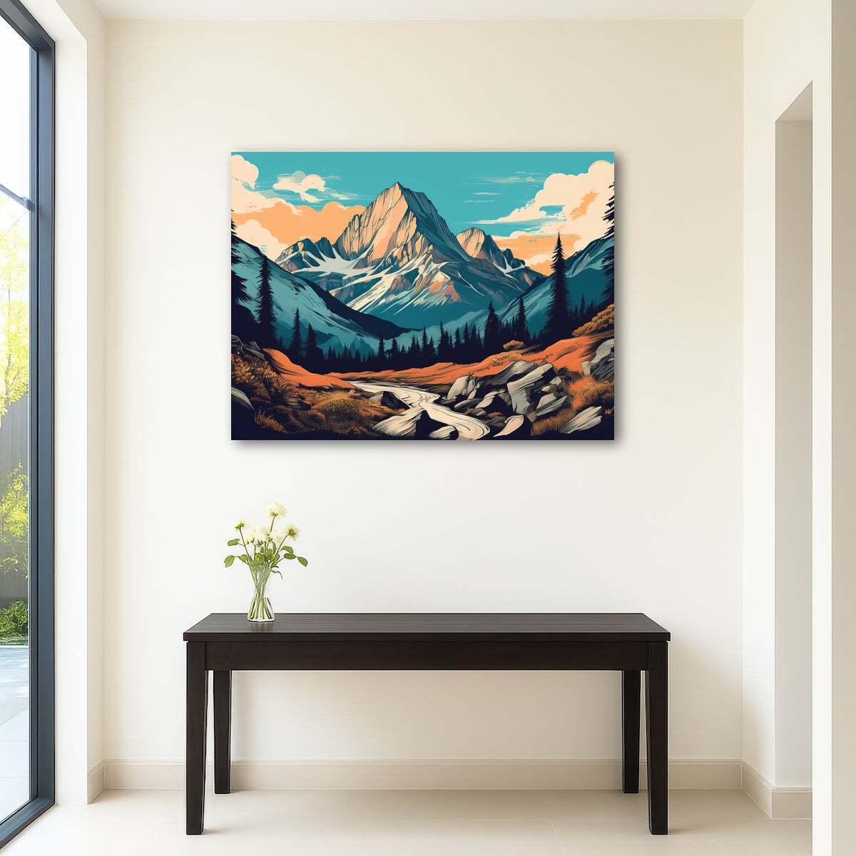 AUTO-MOCKUP ROOM | Mountain Landscape Poster