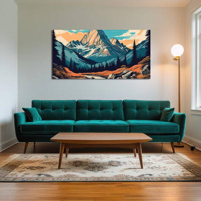 AUTO-MOCKUP ROOM | Mountain Landscape Poster