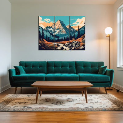 AUTO-MOCKUP ROOM | Mountain Landscape Poster