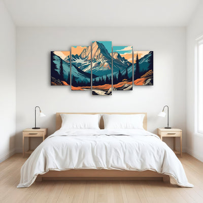 AUTO-MOCKUP ROOM | Mountain Landscape Poster