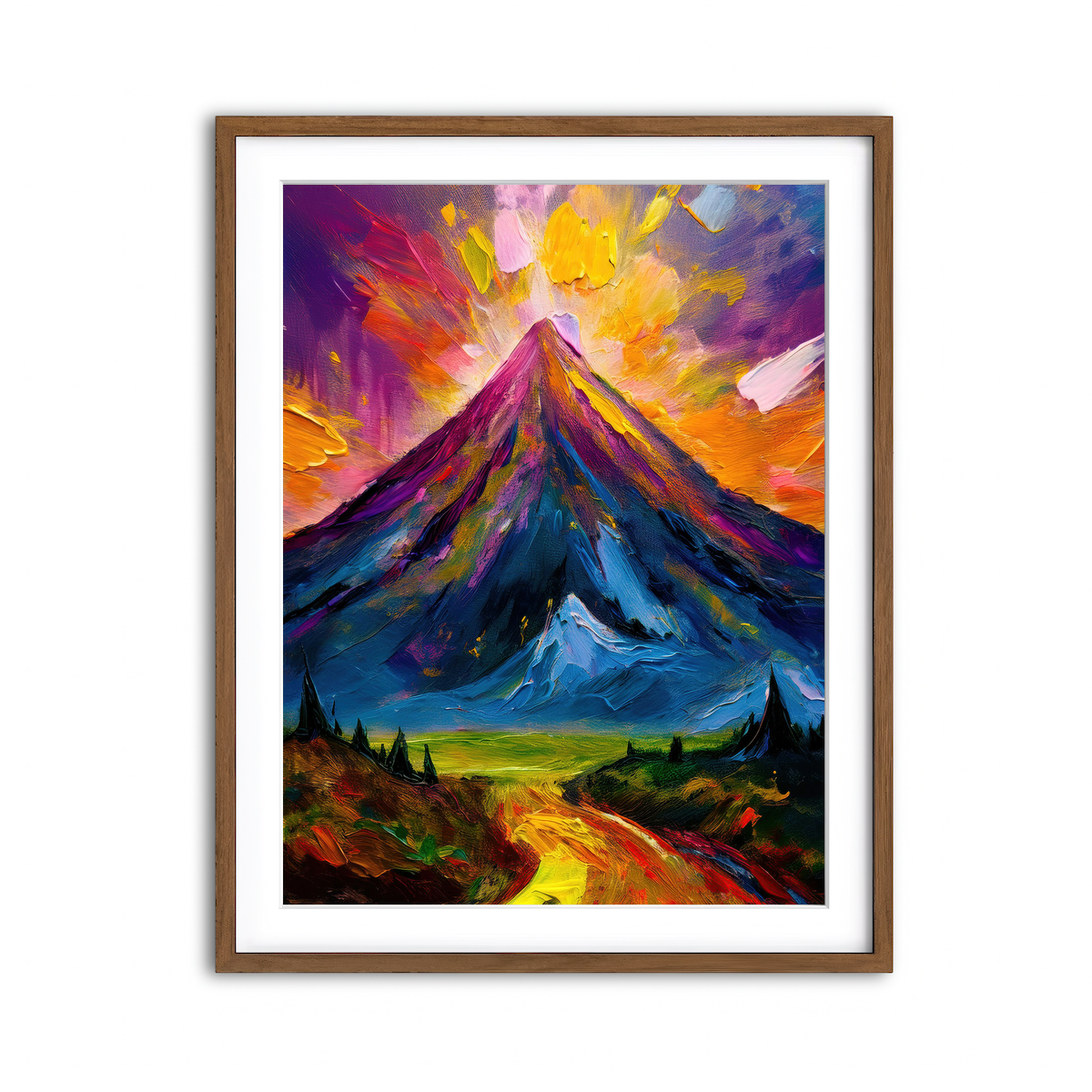 Framed Print 3x4 Walnut