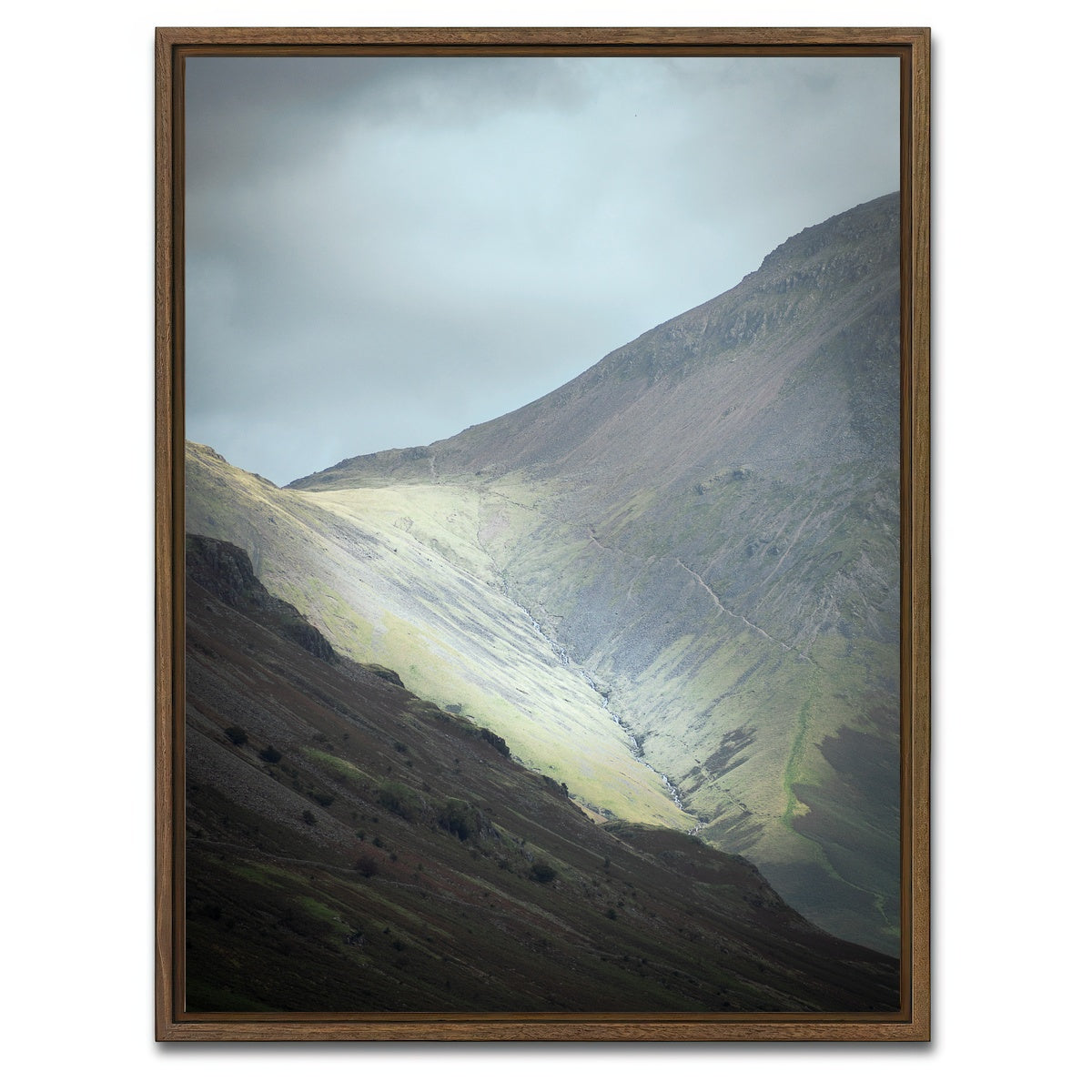 AUTO-MOCKUP WHITE | Mountain Ravine | 1 Piece | Walnut Framed Canvas | group=3x4