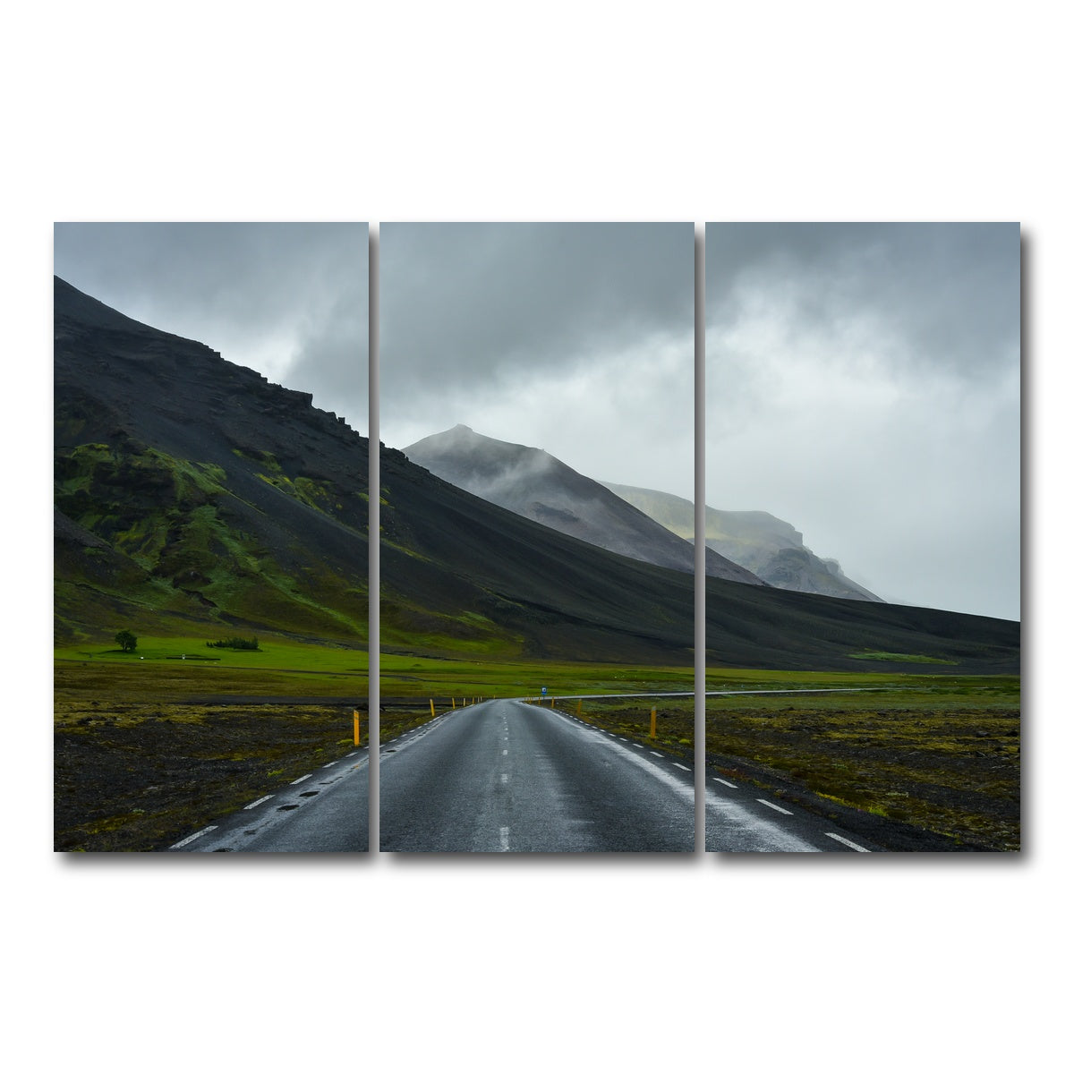 AUTO-MOCKUP WHITE | Mountain Road | 3 Piece | Gallery Wrap Canvas | group=12x24