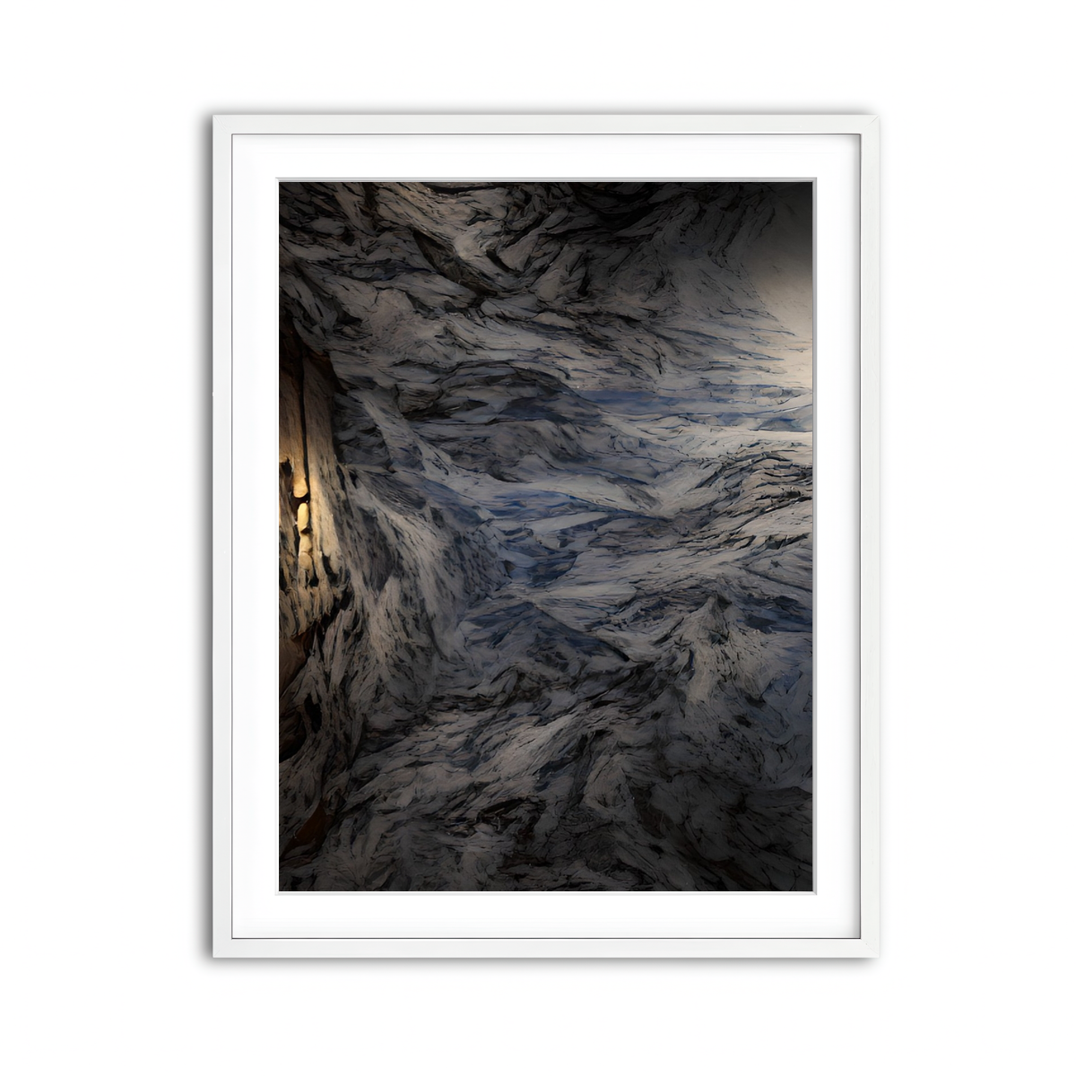 Framed Print 3x4 White
