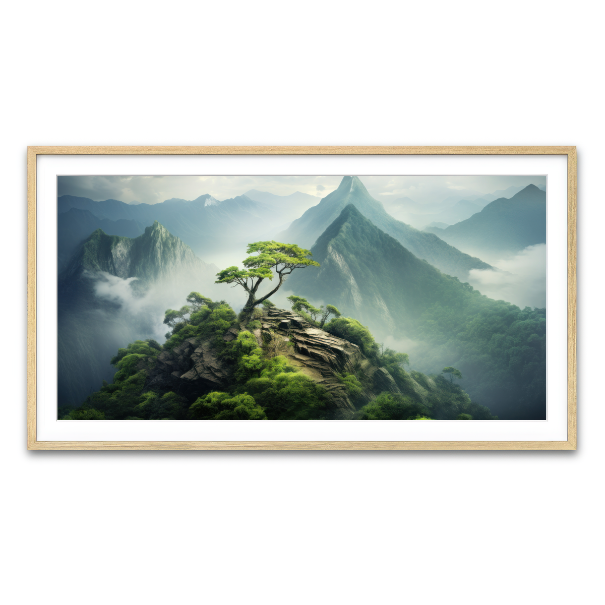 Framed Print 2x1 Natural