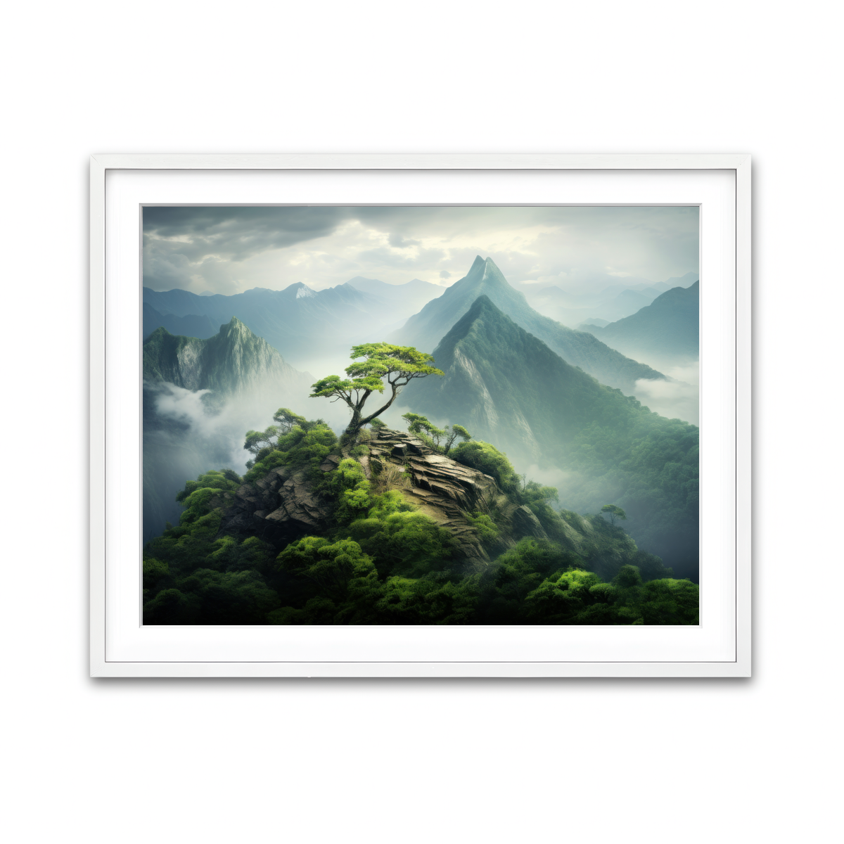 Framed Print 4x3 White