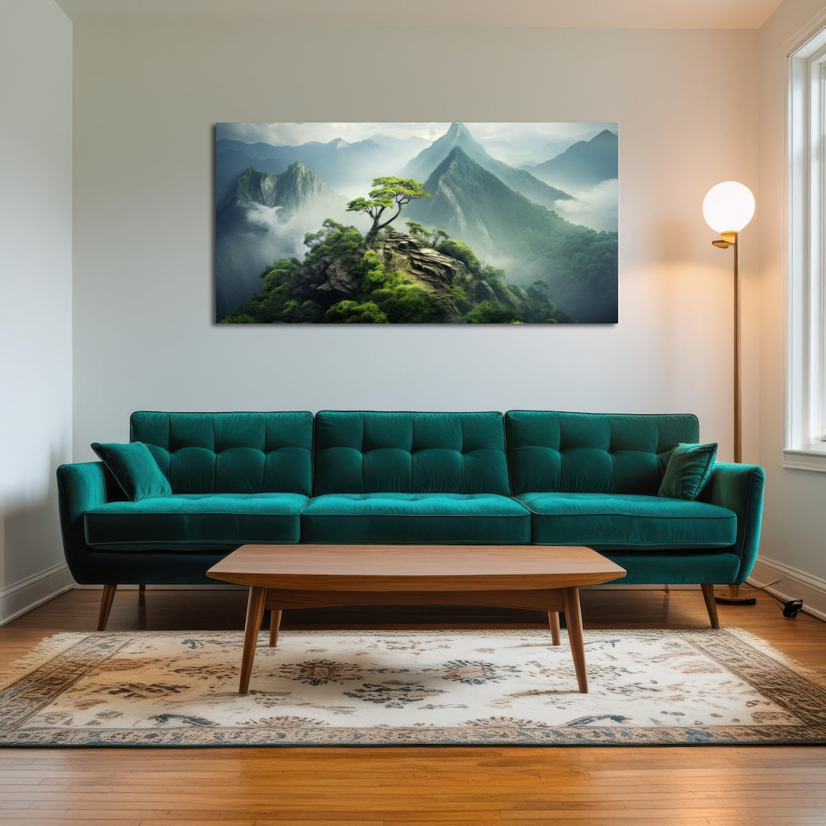 AUTO-MOCKUP ROOM | Mountain top scenery