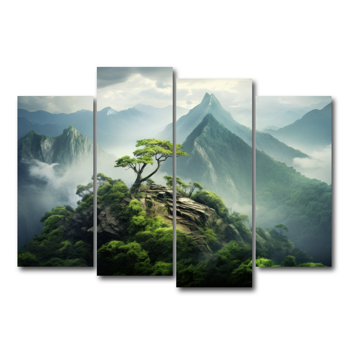 AUTO-MOCKUP WHITE | Mountain top scenery | 4 Piece | Gallery Wrap Canvas | group=4_normal