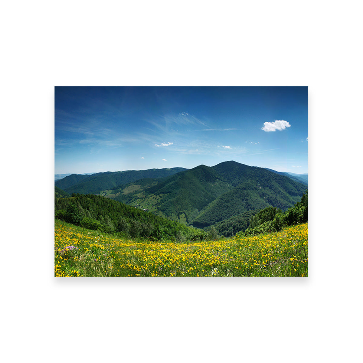 Mountain Landscape Panorama Wall Art