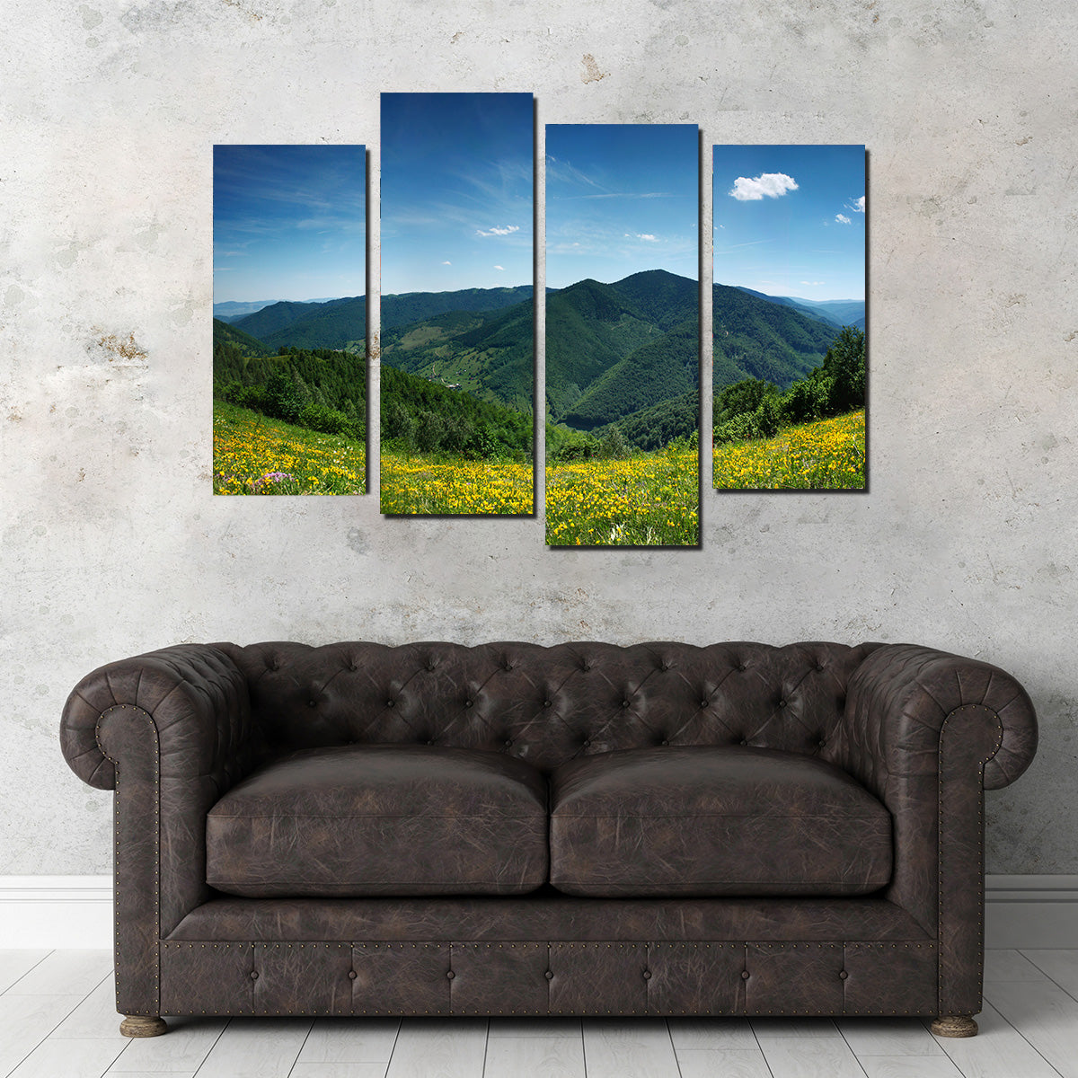 Mountain Landscape Panorama Wall Art