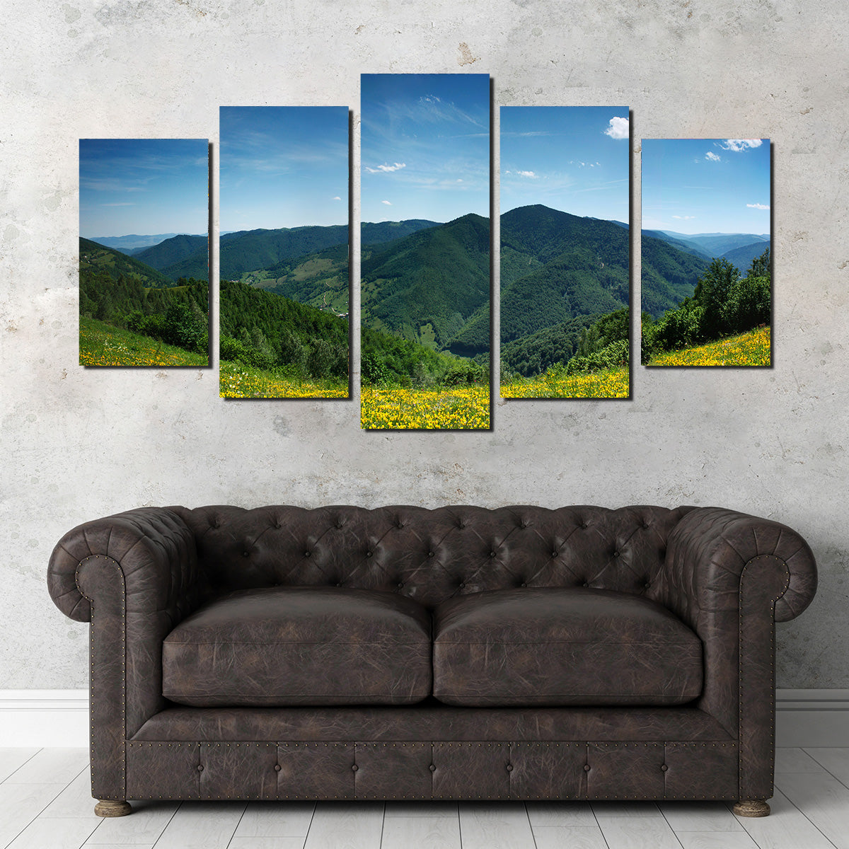 Mountain Landscape Panorama Wall Art