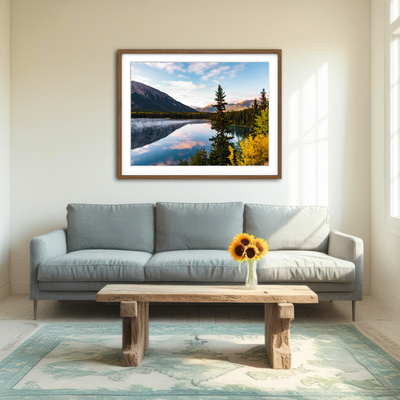 AUTO-MOCKUP ROOM | Mountains and Water Wall Art