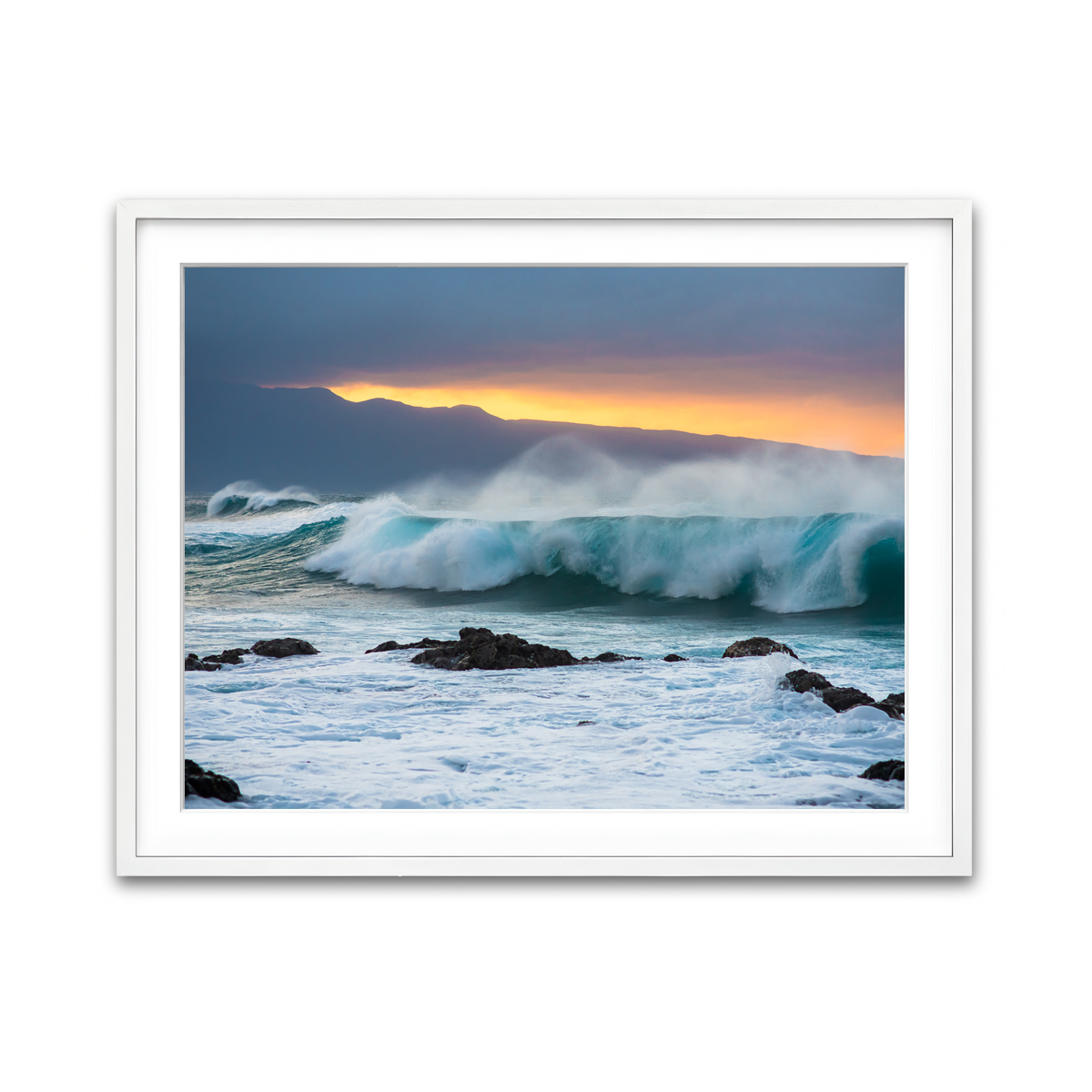 Framed Print 4x3 White