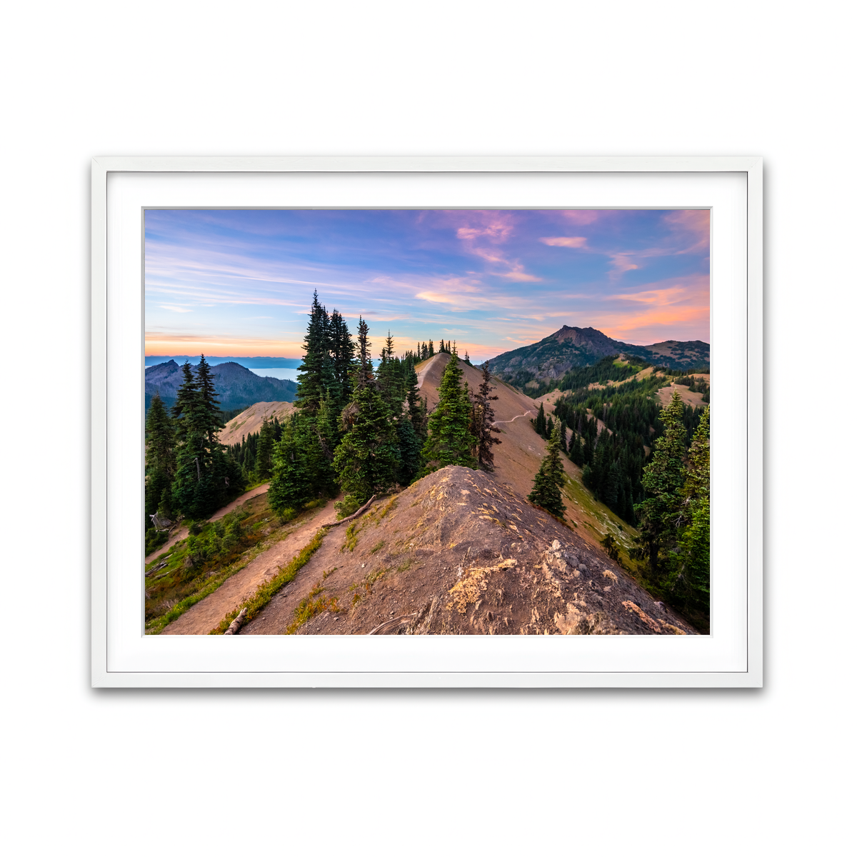 Framed Print 4x3 White
