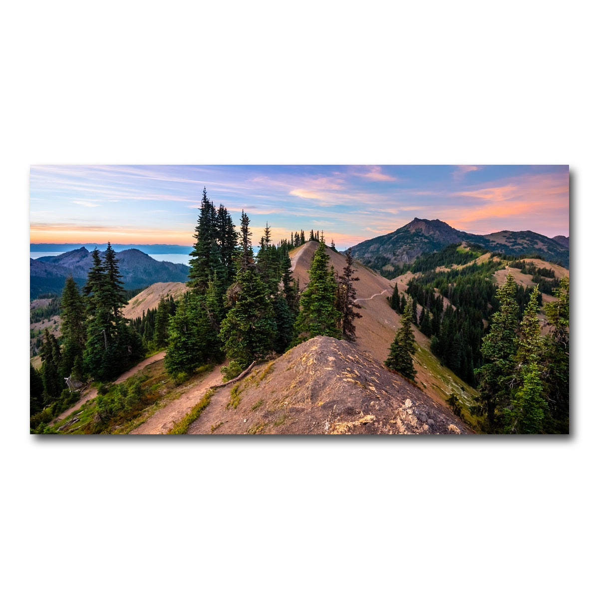 AUTO-MOCKUP WHITE | Mountaintop Sunset | 1 Piece | Gallery Wrap Canvas | group=2x1