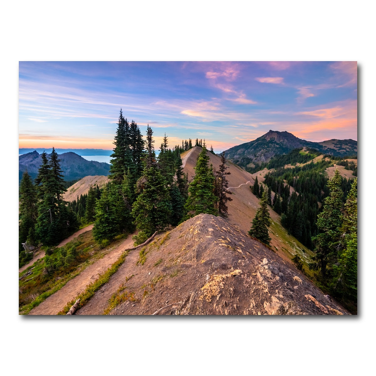AUTO-MOCKUP WHITE | Mountaintop Sunset | 1 Piece | Gallery Wrap Canvas | group=4x3