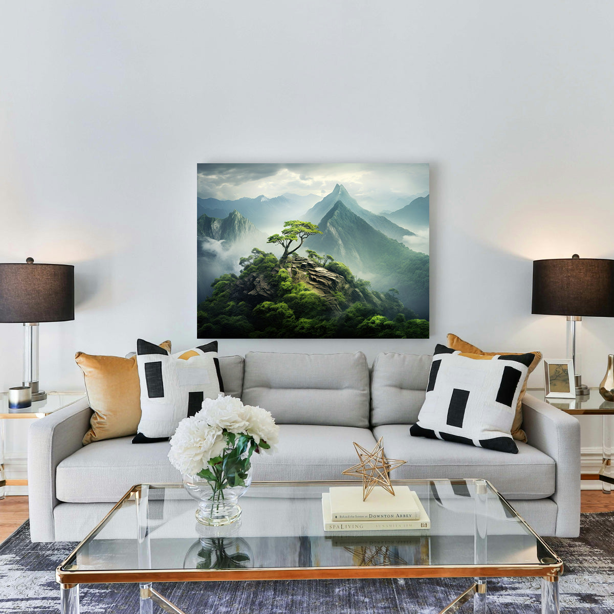 Mountain Top Scenery Wall Art