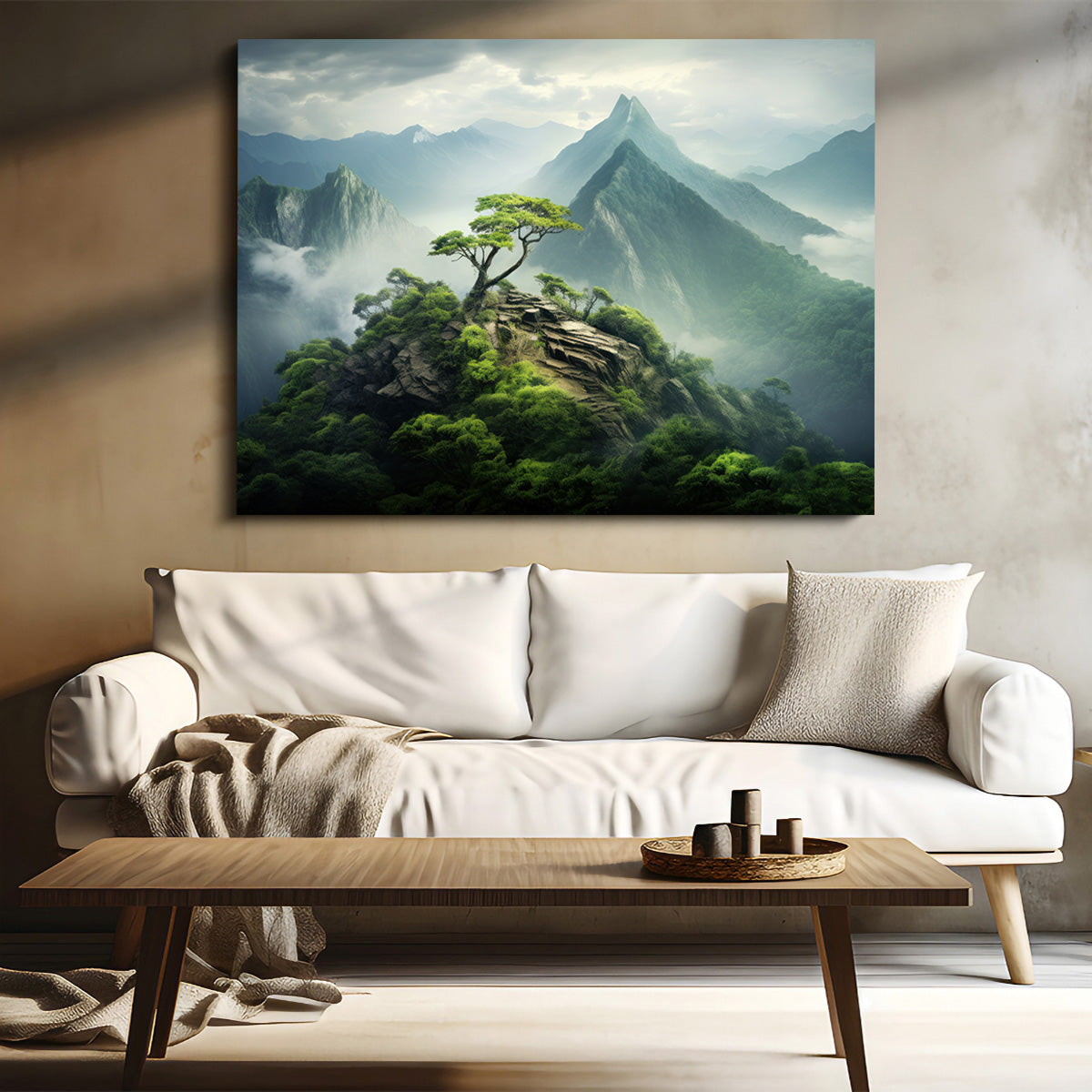 Mountain Top Scenery Wall Art