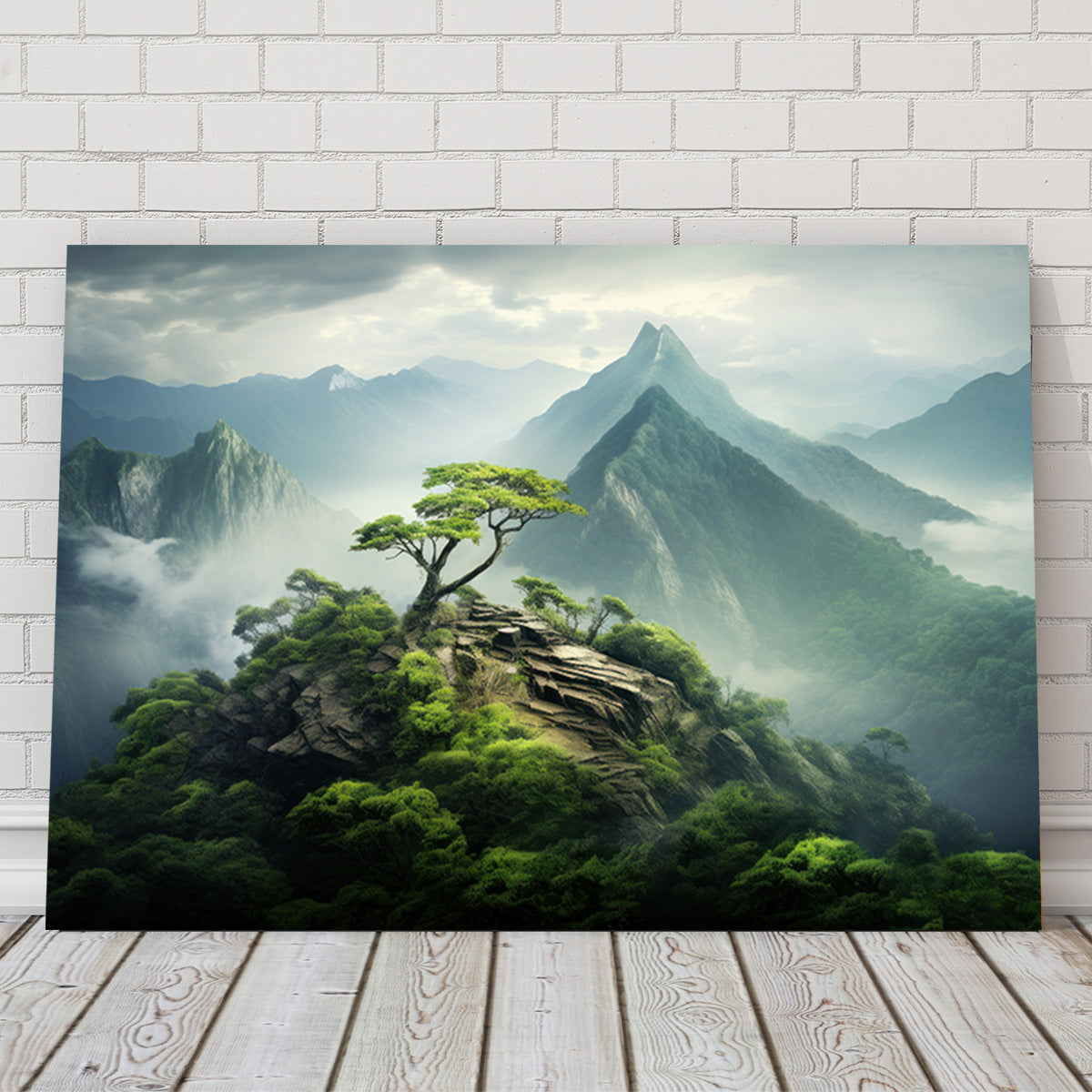 Mountain Top Scenery Wall Art