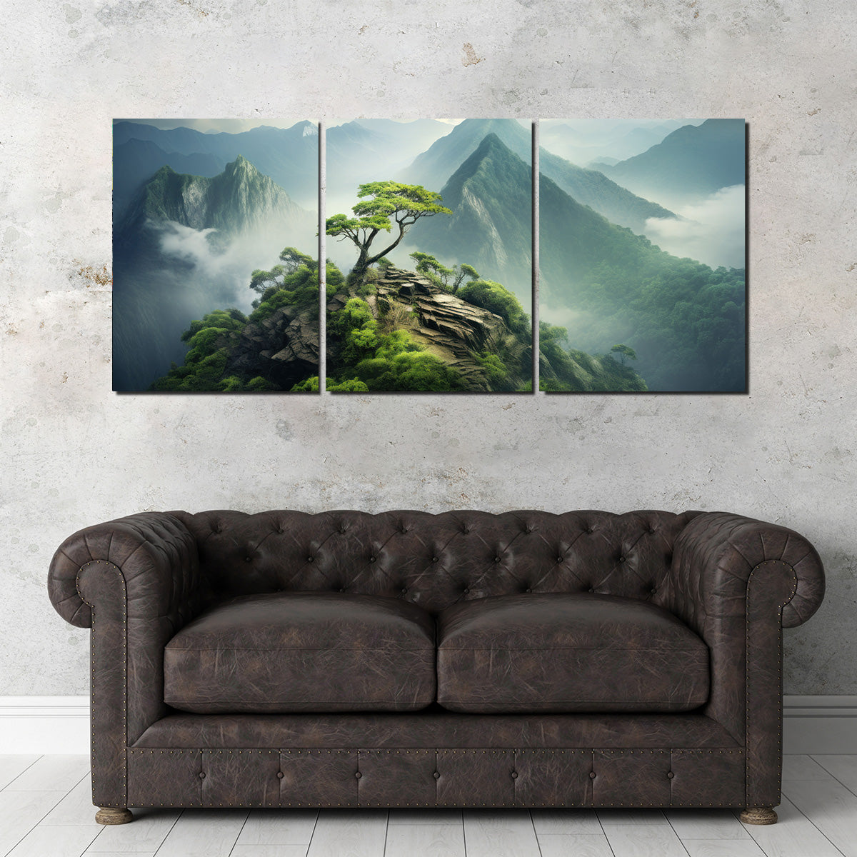 Mountain Top Scenery Wall Art