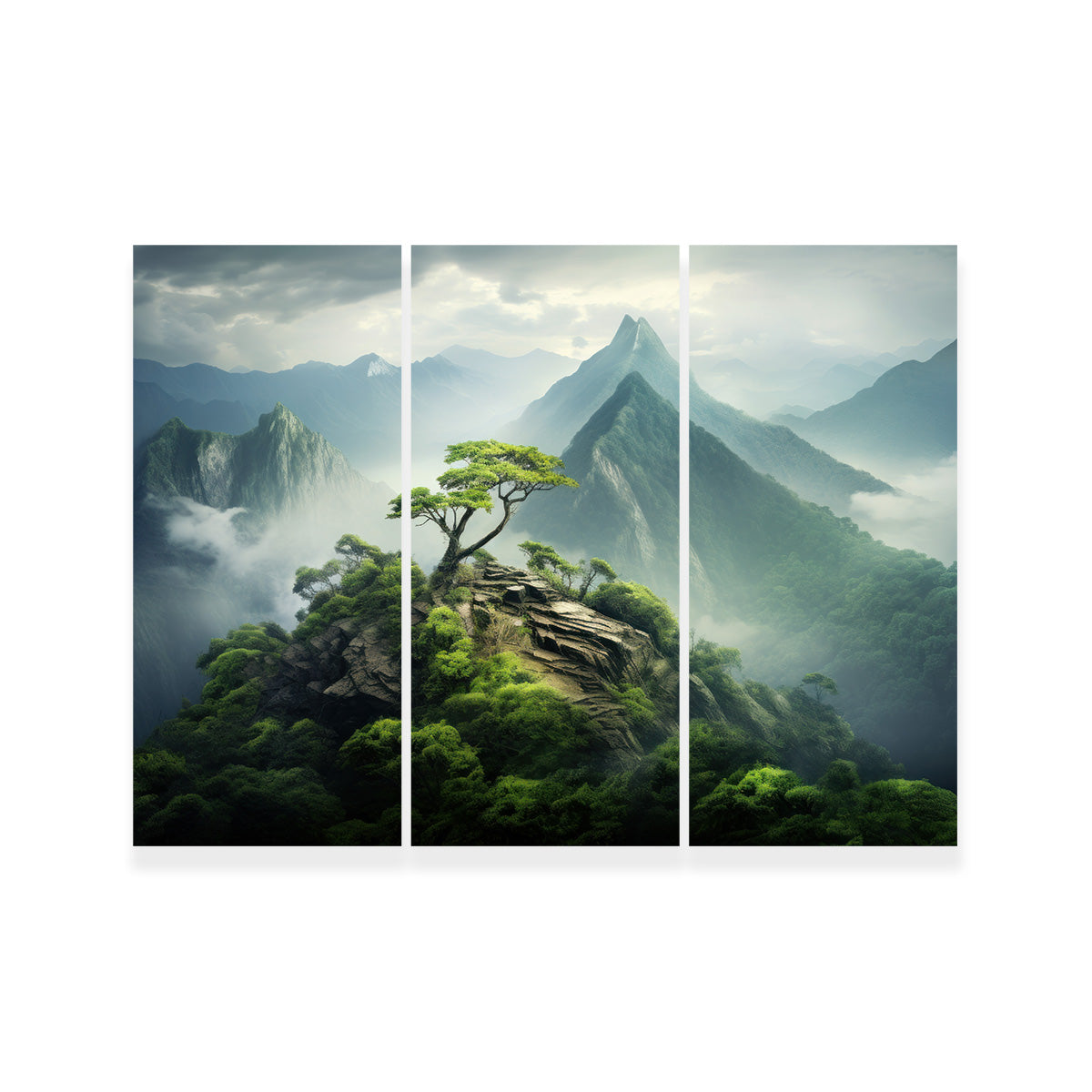 Mountain Top Scenery Wall Art