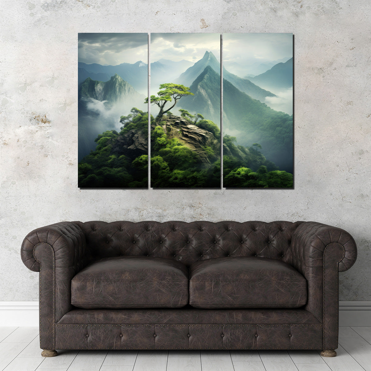 Mountain Top Scenery Wall Art