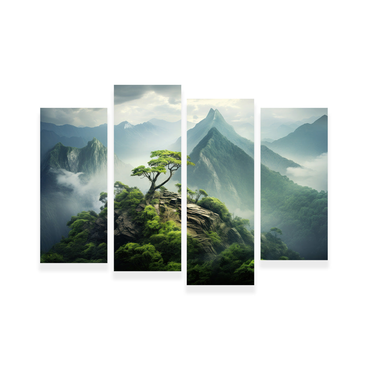 Mountain Top Scenery Wall Art