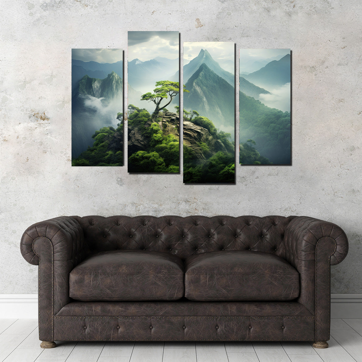 Mountain Top Scenery Wall Art