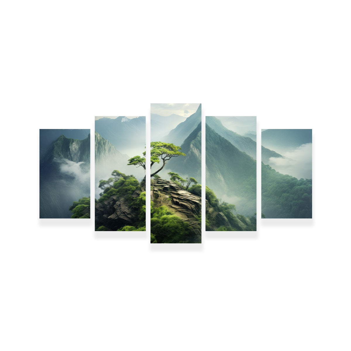 Mountain Top Scenery Wall Art