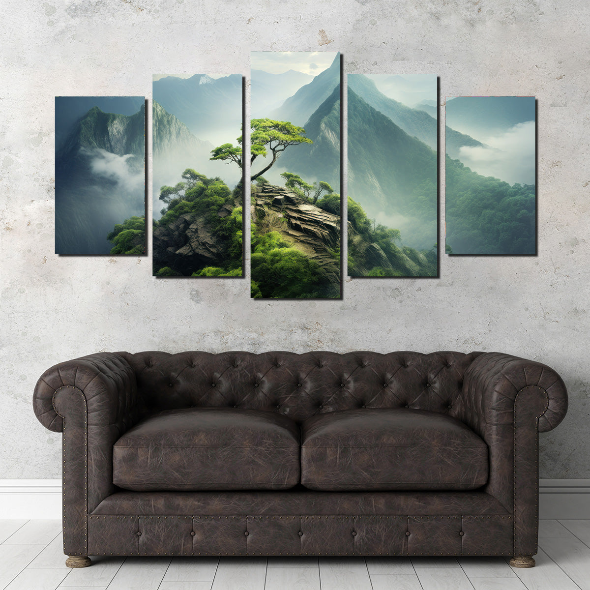 Mountain Top Scenery Wall Art