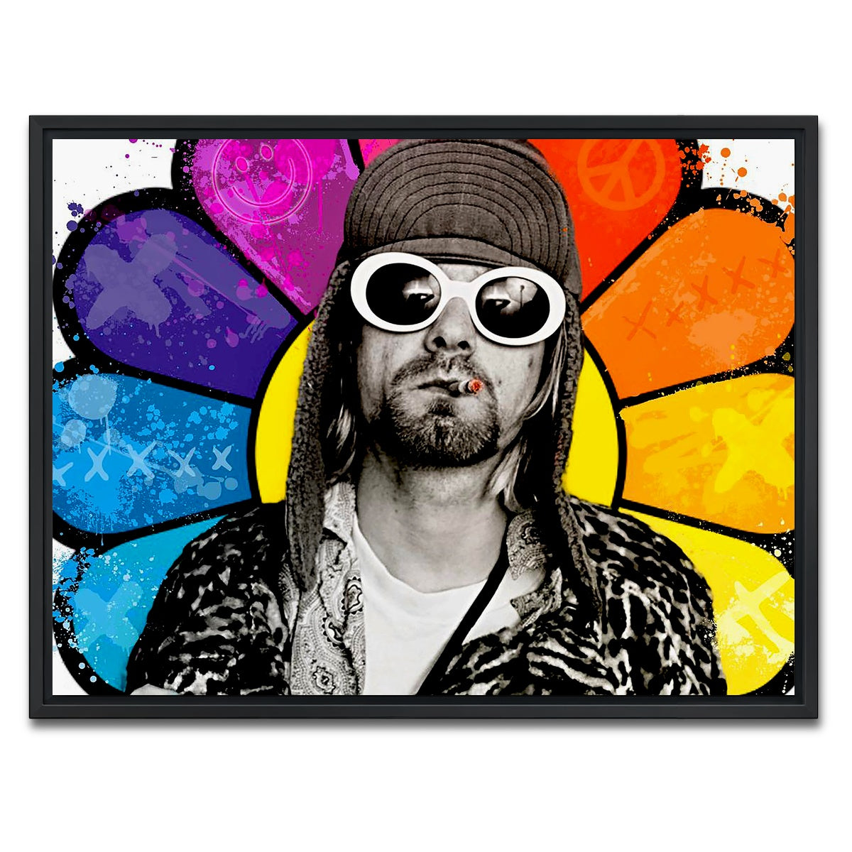 AUTO-MOCKUP WHITE | Mr. Cobain | 1 Piece | Black Framed Canvas | group=4x3