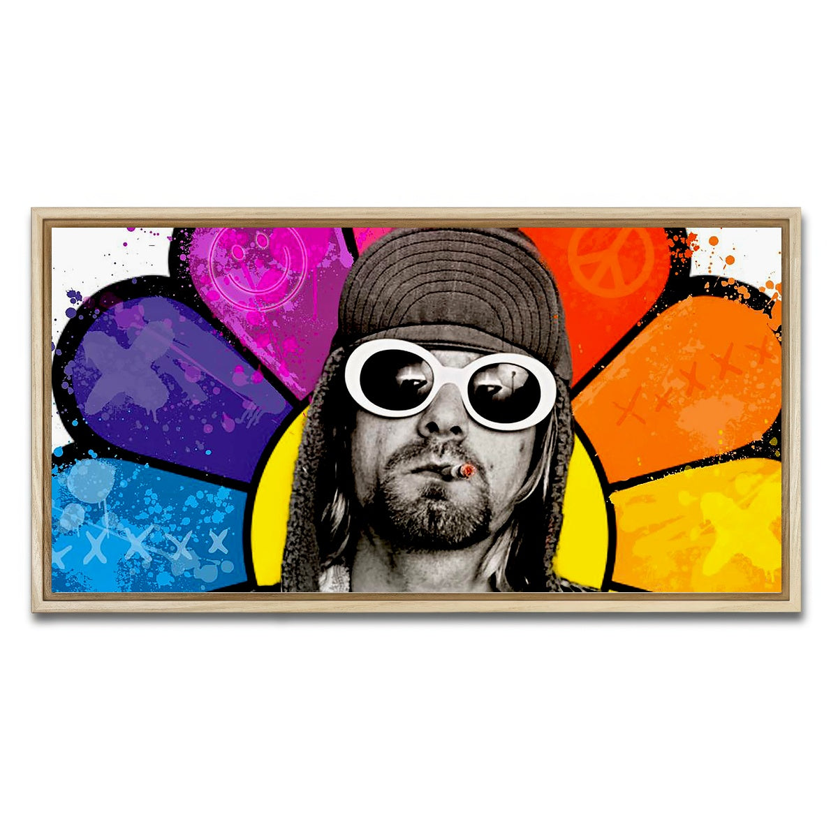 AUTO-MOCKUP WHITE | Mr. Cobain | 1 Piece | Natural Framed Canvas | group=2x1